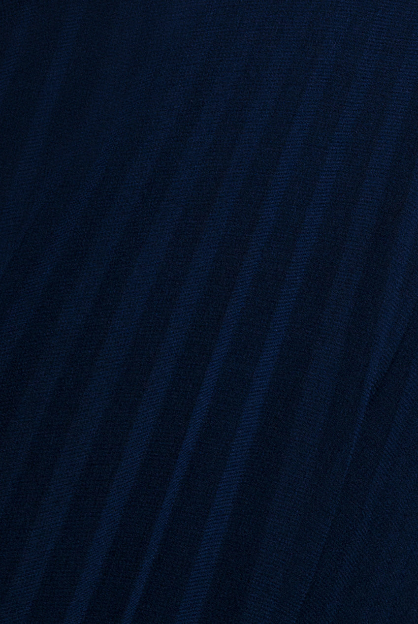 Sleeveless Pleated Chiffon Multiway Scarf Maxi Dress - Navy Blue DR4829