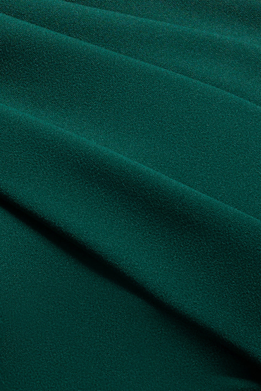 Sash One Shoulder Bardot Maxi Dress - Emerald Green DR4830