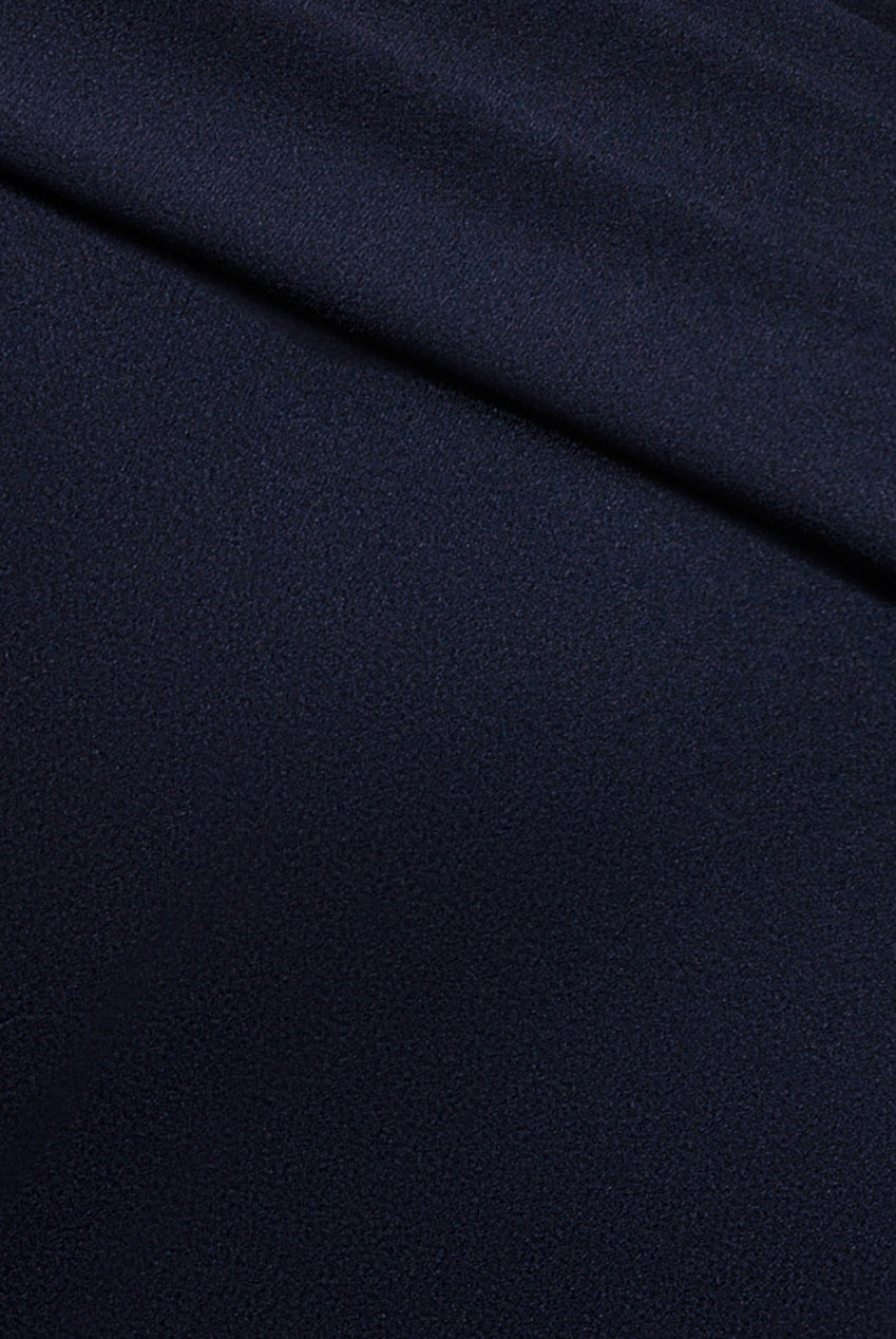 Sash One Shoulder Bardot Maxi Dress - Navy Blue DR4830