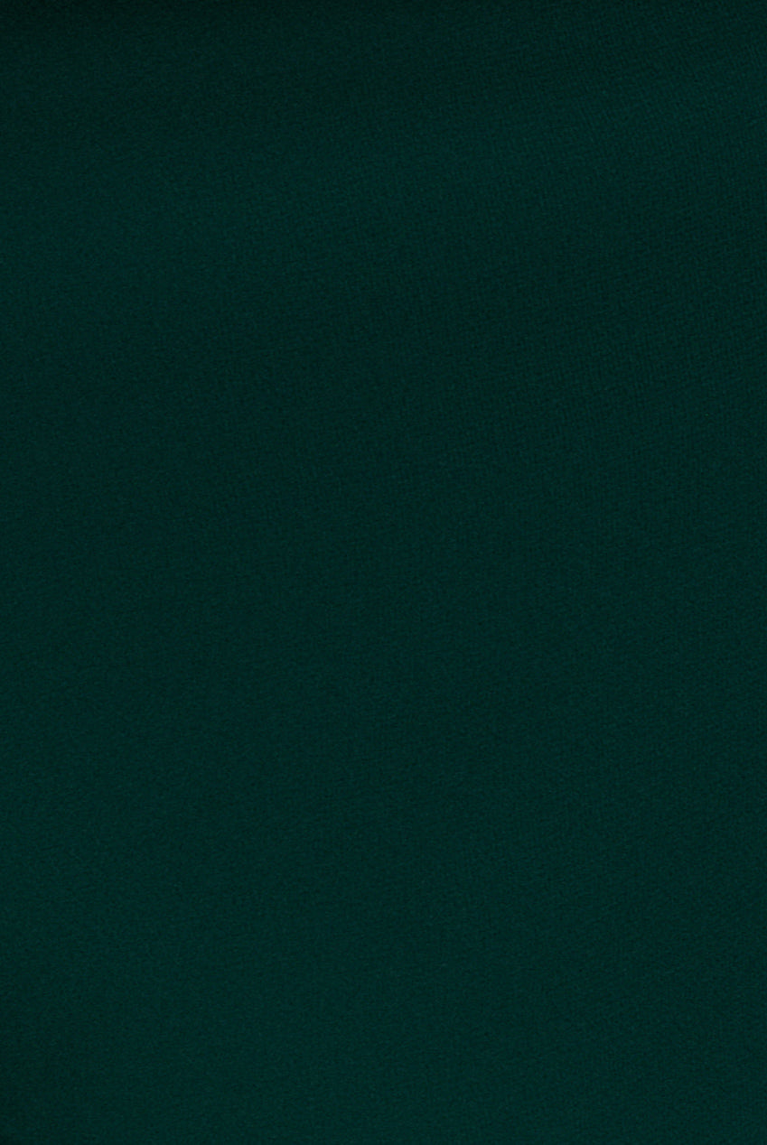 Cape Sleeve Chiffon And Scuba Crepe Maxi Dress - Emerald Green DR4900