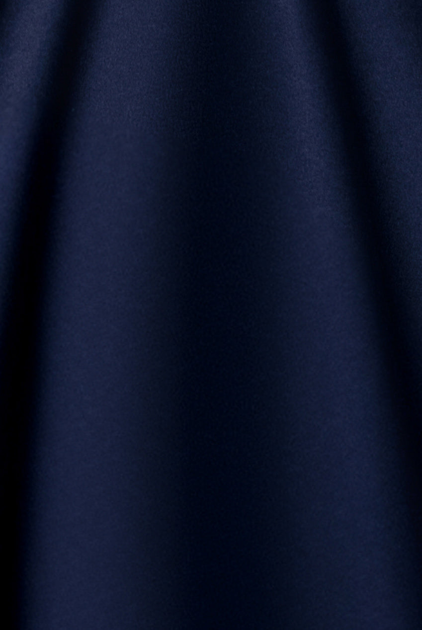 One Shoulder A Line Midi Dress - Navy Blue DR4949