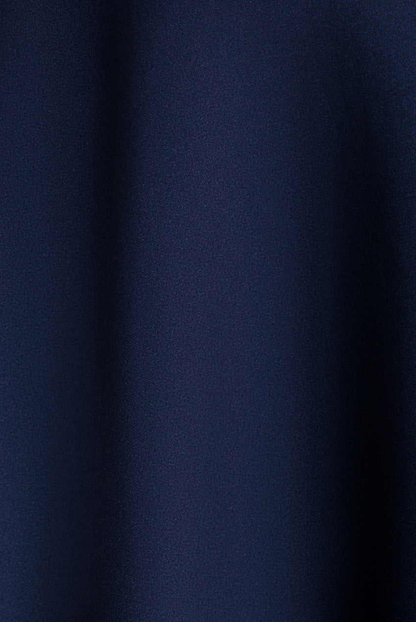 Cap Sleeve Skater High Low Midi Dress - Navy Blue DR5100