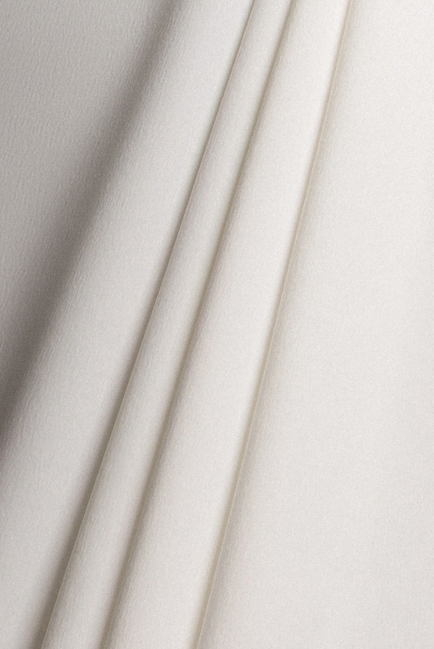 Front Wrap Asymmetric Hem Scuba Maxi Dress - White DR5295