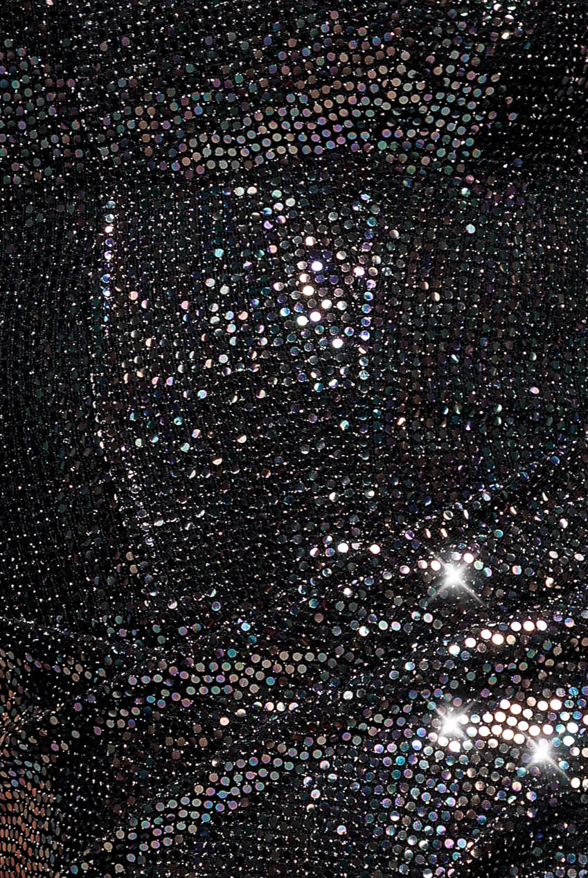 Sleeveless Princess Seam Sequin Mermaid Maxi Dress - Black Multi DR5323