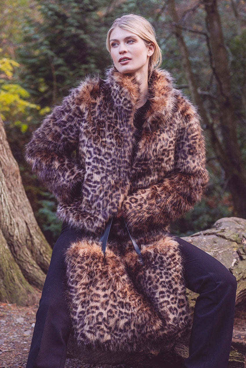 Delevigne Coat -  Brown DEL020-ANI005