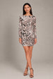 Emily Leopard Print Mini Dress by Honor Gold