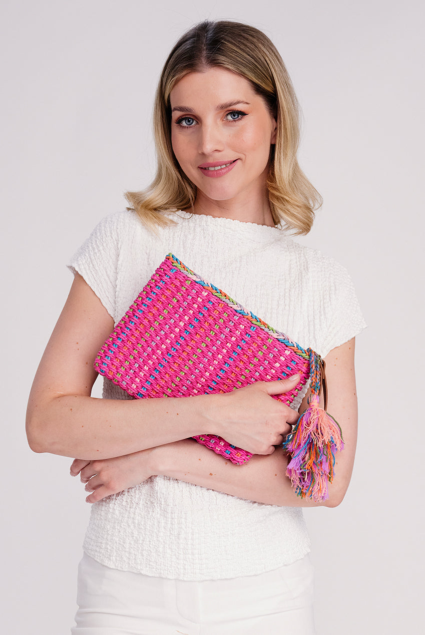 Fifi Clutch Bag- Hot Pink FIF020-PIN008