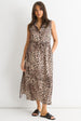 Animal Print Pocket Detail Shirt Dress by Gini London