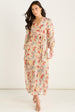 Multi Jacquard Chiffon Midi Dress by Gini London