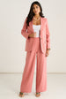 Coral Edge To Edge Linen Mix Jacket by Gini London