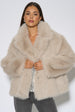 Blonde Faux Fur Jacket by Gini London
