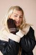 Christmas Print Gloves In Brown by SVNX