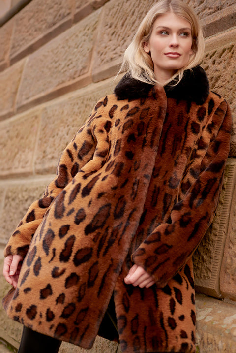 Gigi Coat-  Leopard by Pia Rossini