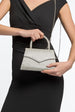 Silver Diamante Top Handle Bag by Aftershock London