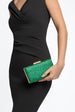 Green Glitter Evening Clutch Bag by Aftershock London