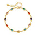 Multicolour Oval Chain Bracelet by SVNX