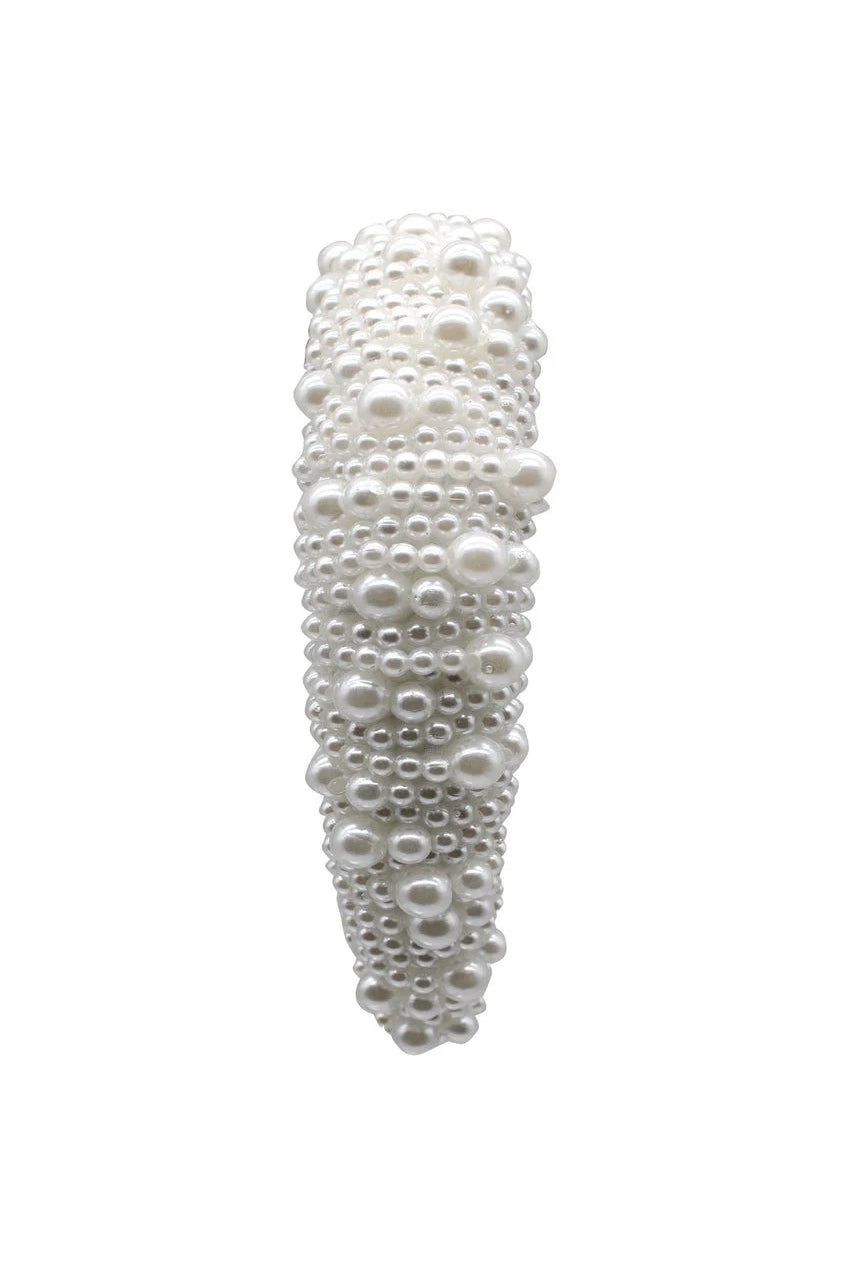 Pearl Headband With Assorted Sized Pearls Detailing HA301307