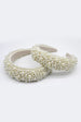 Lattice Style Crystal Gems And Pearl Headband by SVNX