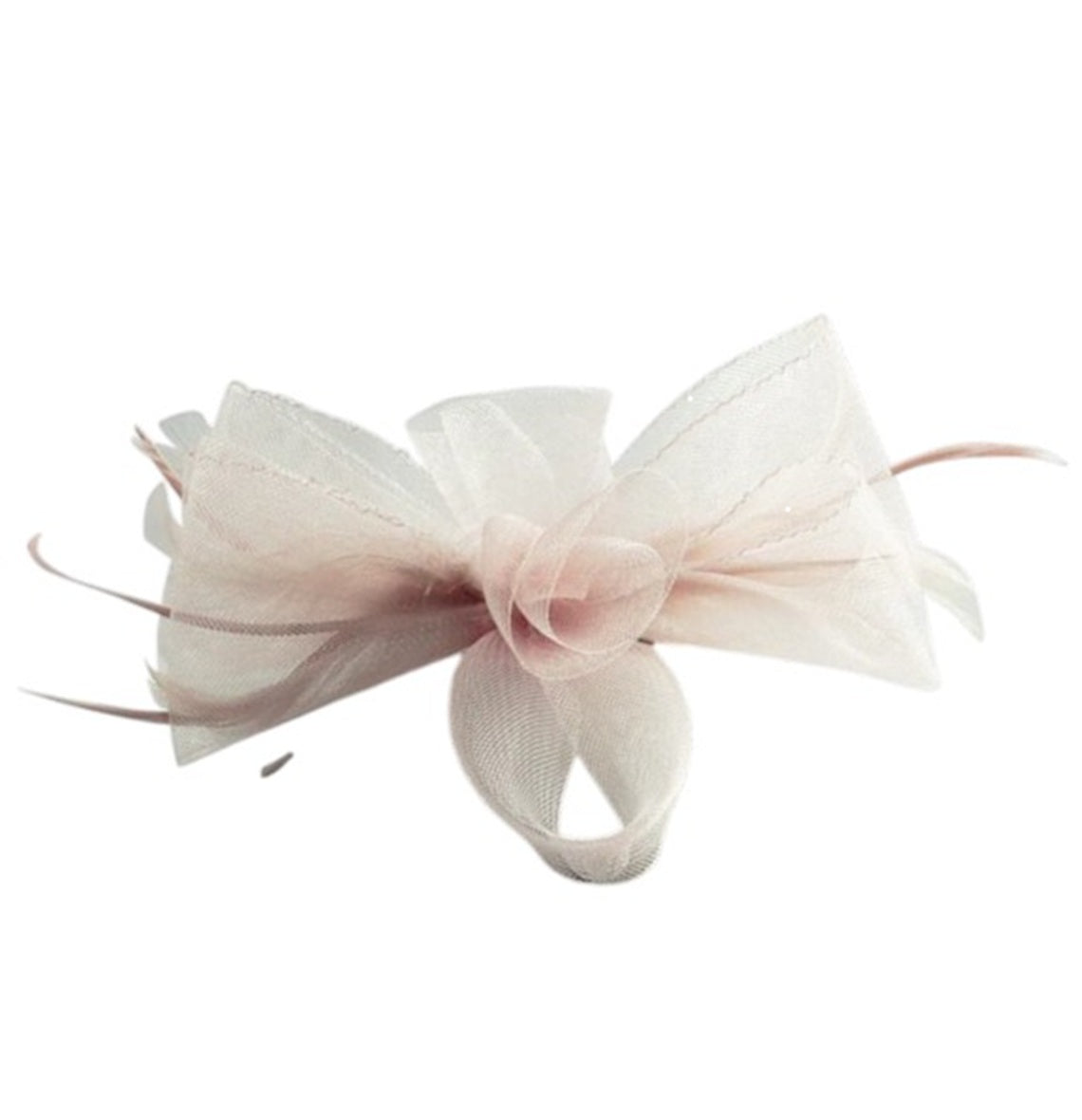Knot Feather Fascinator In Pink HA302409