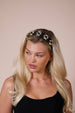 Embellished Crystal Headband In Black by SVNX