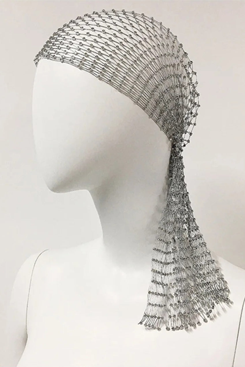 Vintage Rhinestone Net Headwear HA360002
