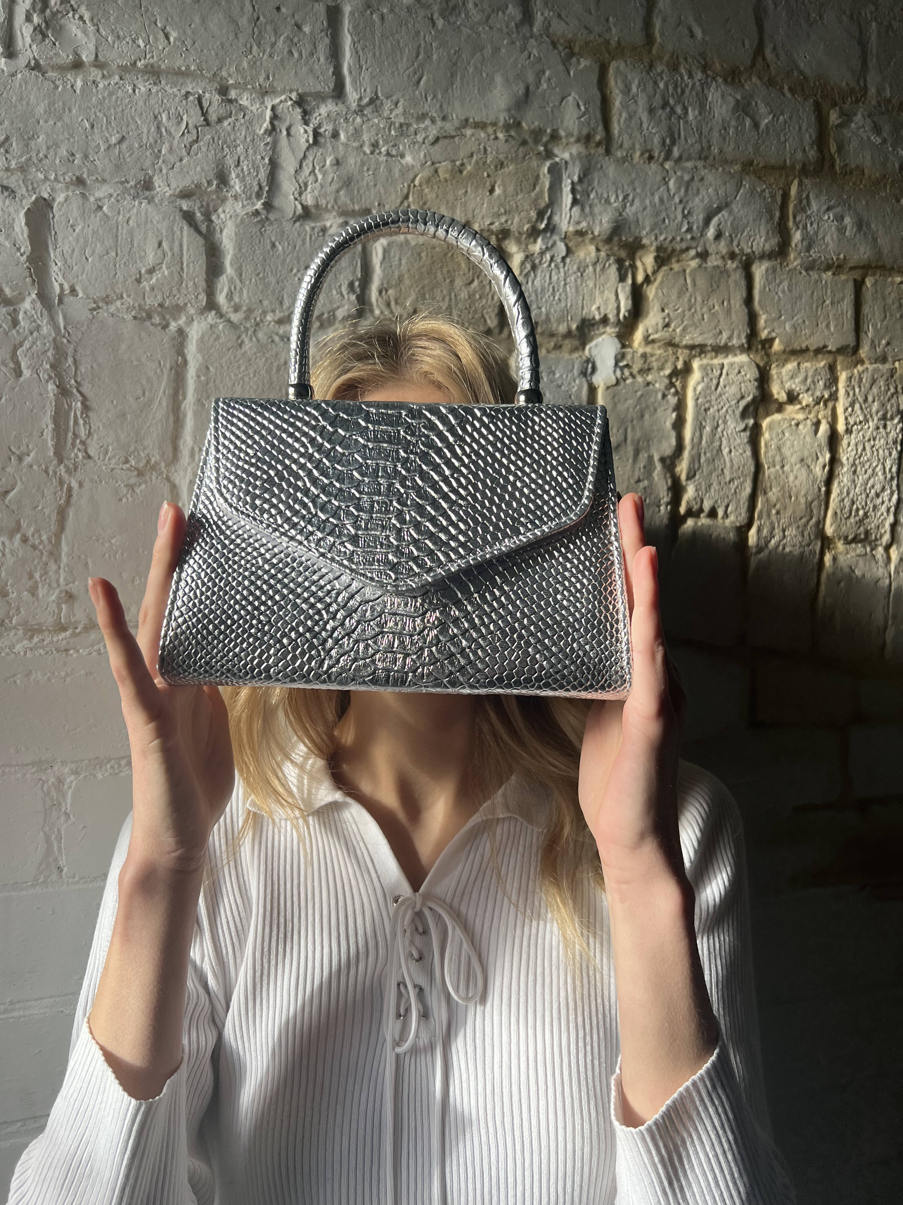 Faux Snakeskin Mini Bag HB305721