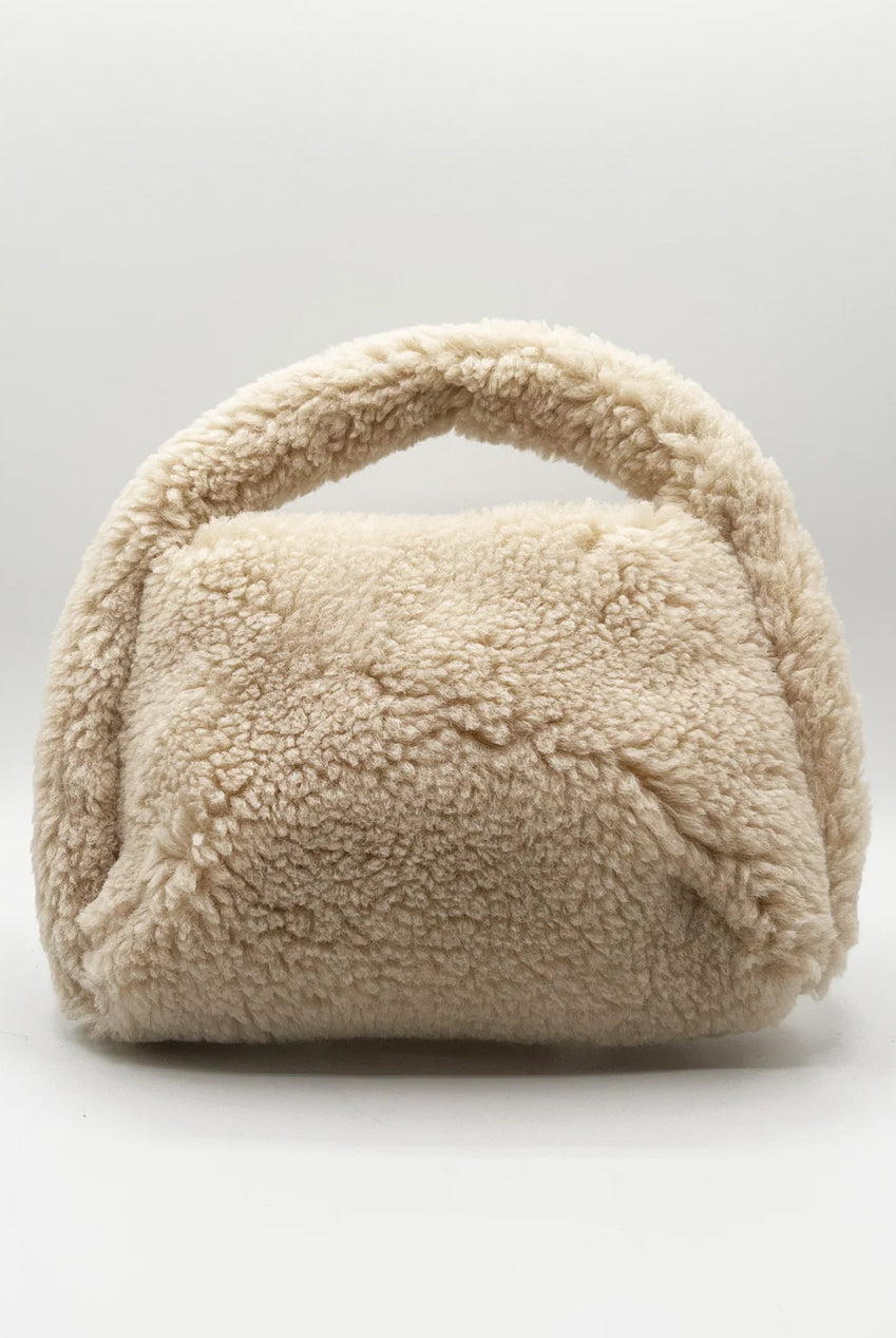 Borg Grab Bag In Cream HB323830