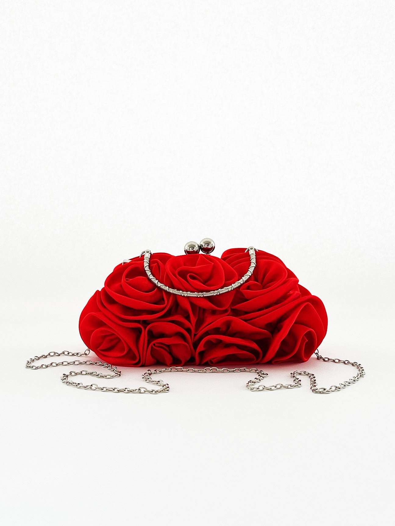 3D Rose Clutch Bag In Red HB331504