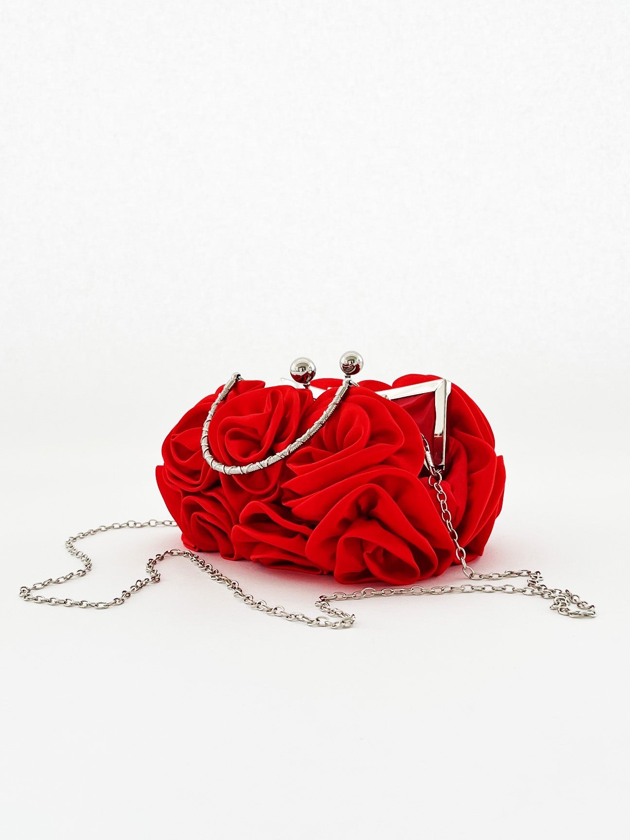 3D Rose Clutch Bag In Red HB331504