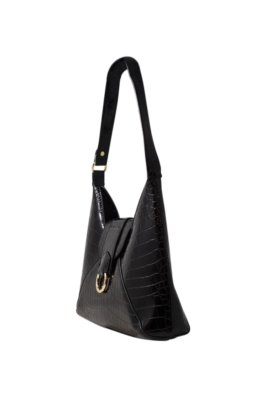 Envelope Hobo Bag In Black HB340402