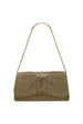 Diamante Glittery Clutch In Light Gold by SVNX