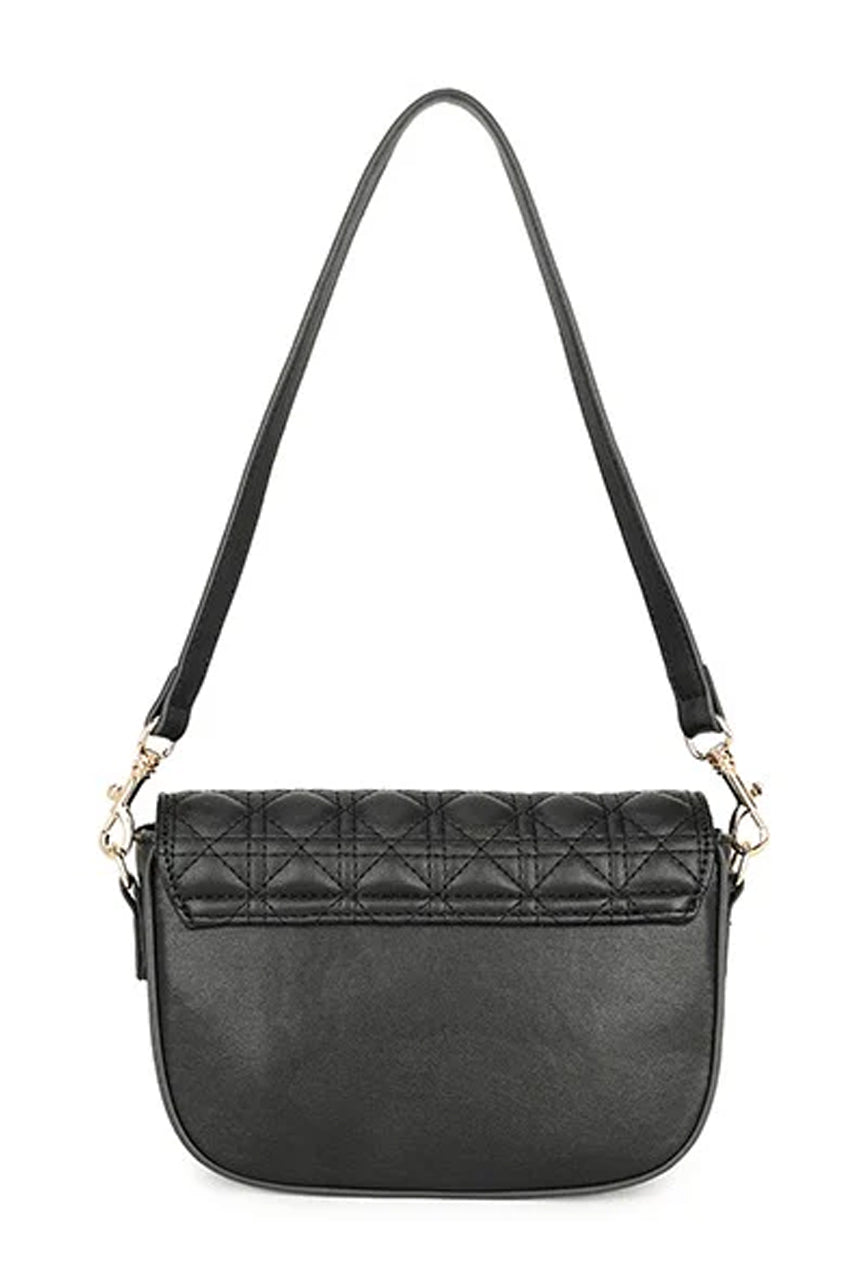 Quilted Crossbody Bag In Black HB343602