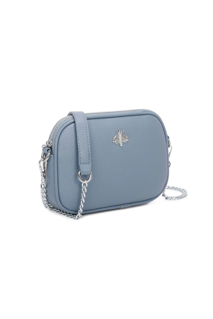 Bee Chain Crossbody Bag In Blue HB344820