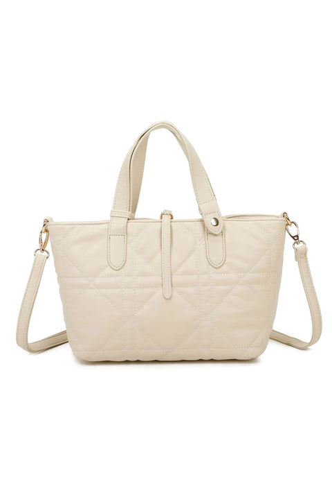 Quilted Tote Bag In Beige by SVNX
