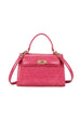 Croc Crossbody In Hot Pink by SVNX
