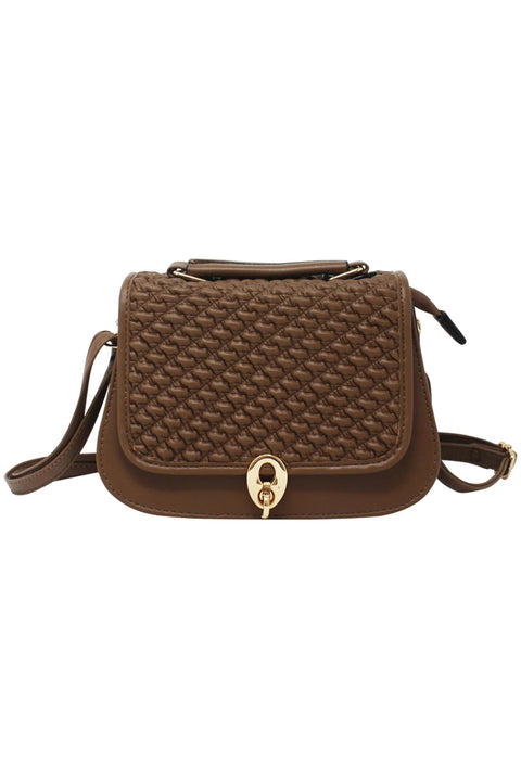 Rouched Front Crossbody With Clasp Button by SVNX