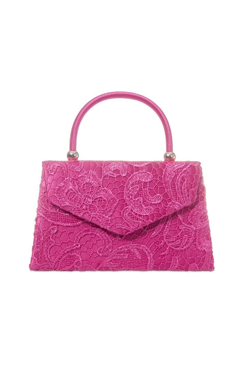 Lace Top Handle Grab Bag In Pink by SVNX