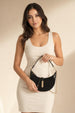 Crescent Shoulder Bag With Chain Strap - Black by SVNX