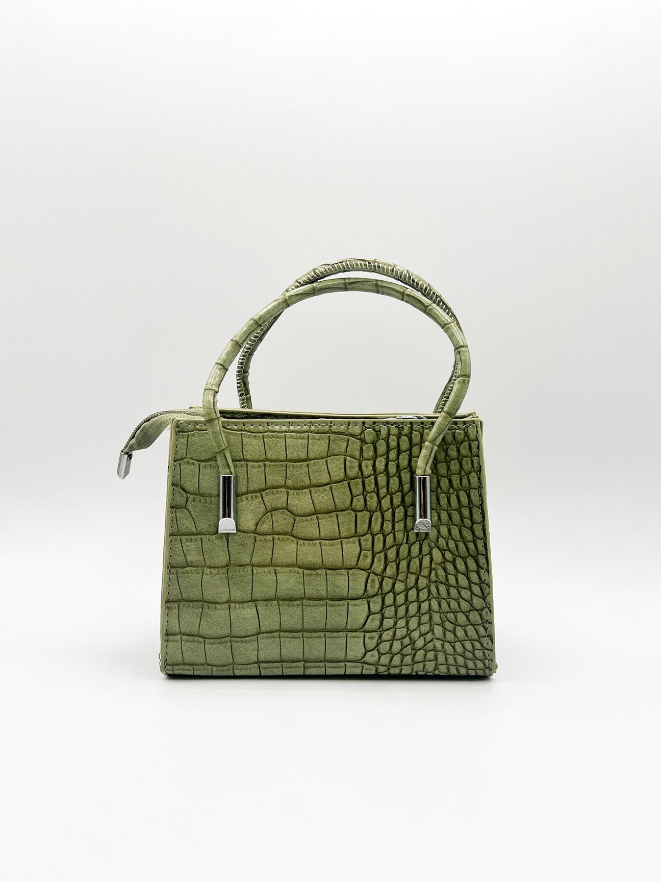 Mini Croc Crossbody Bag In Sage HB350717