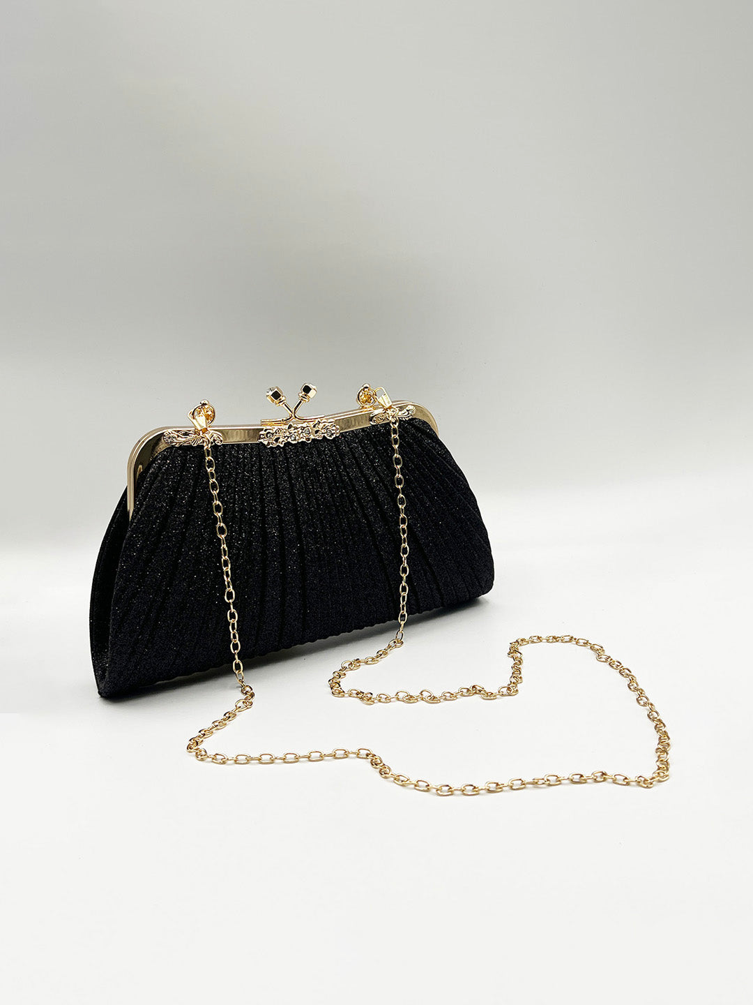 Glitter Metallic Fibre Clutch Bag HB360002