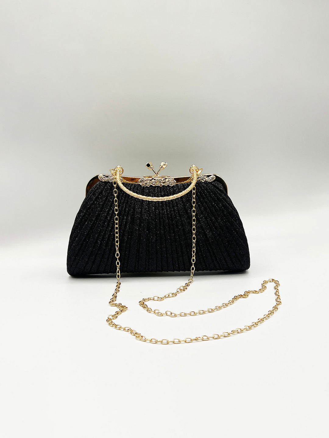 Glitter Metallic Fibre Clutch Bag HB360002