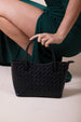 Braided Textured Crossbody Tote by SVNX