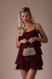 Ruched Jewel Clutch Bag In Gold by SVNX