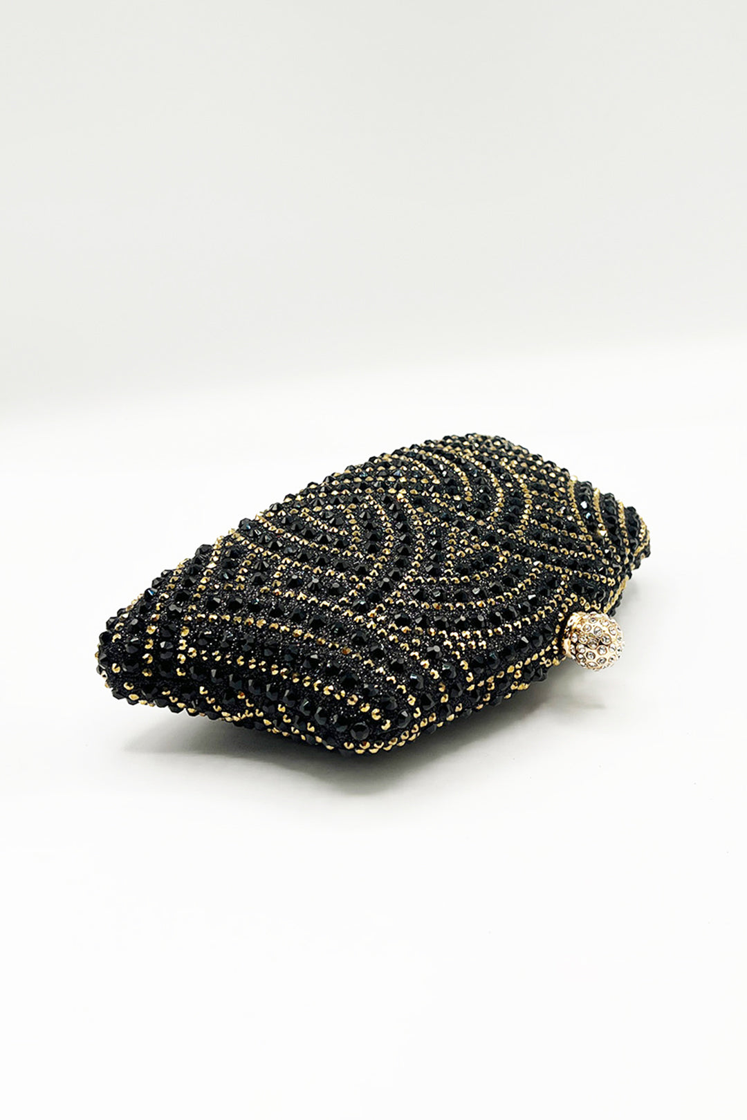 Embellished Clutch Bag In Black HB361602