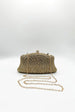 Embellished Clutch Bag In Gold by SVNX