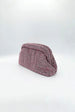 Crystal Pouch Clutch Bag In Pink by SVNX