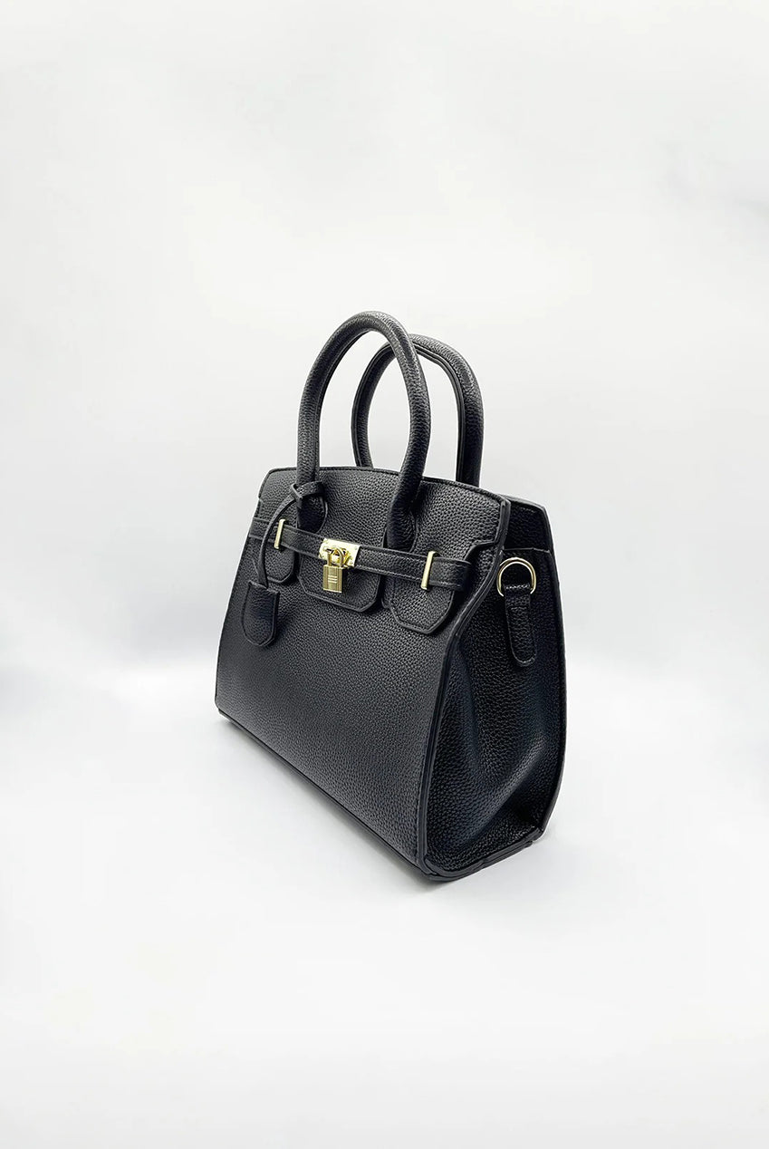 Top Handle Satchel Handbag In Black HB364902
