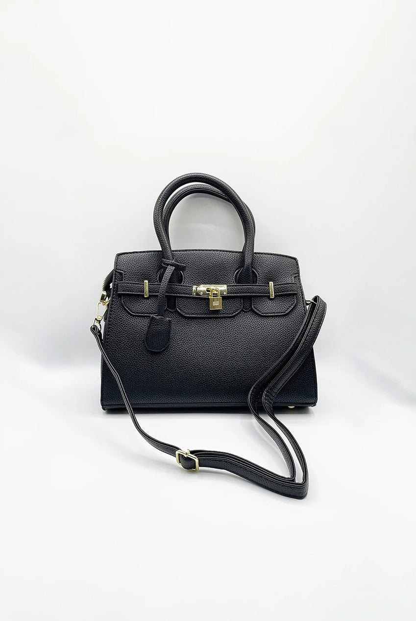 Top Handle Satchel Handbag In Black HB364902