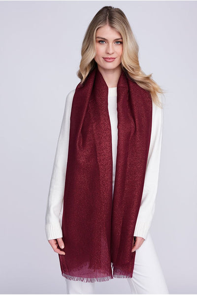 Burgundy - Hallie Scarf - Burgundy by Pia Rossini