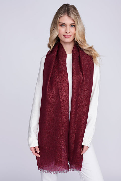 Hallie Scarf - Burgundy by Pia Rossini